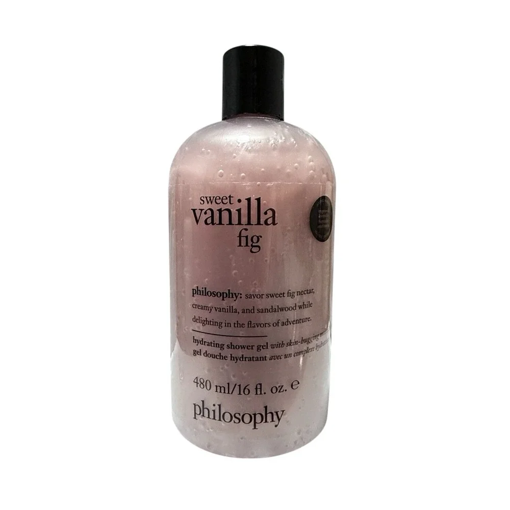 Sweet Vanilla Fig Philosophy Shower Gel 16 Ounces New